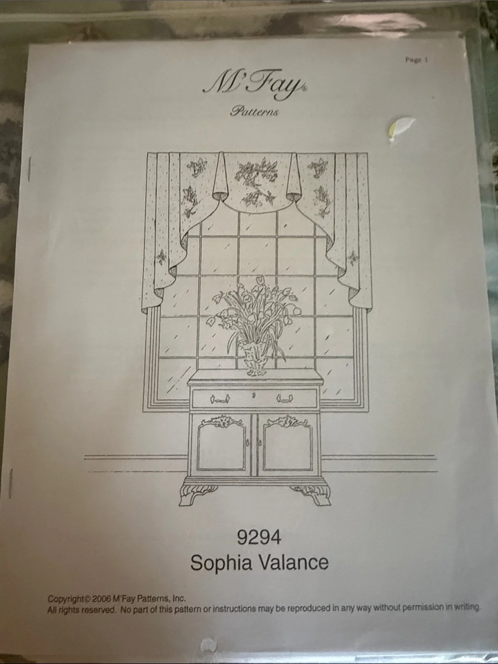 M’Fay Patterns Sophia Valence 9294